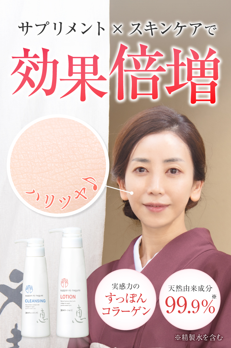 サプリメントとスキンケアで効果倍増