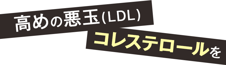 高めの悪玉コレステロールを