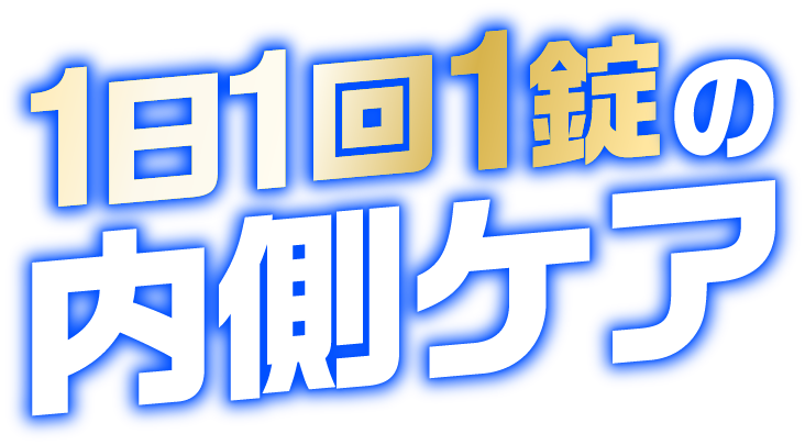 1日1回1錠の内側ケア