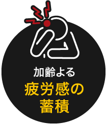 痛みによる疲労感の蓄積
