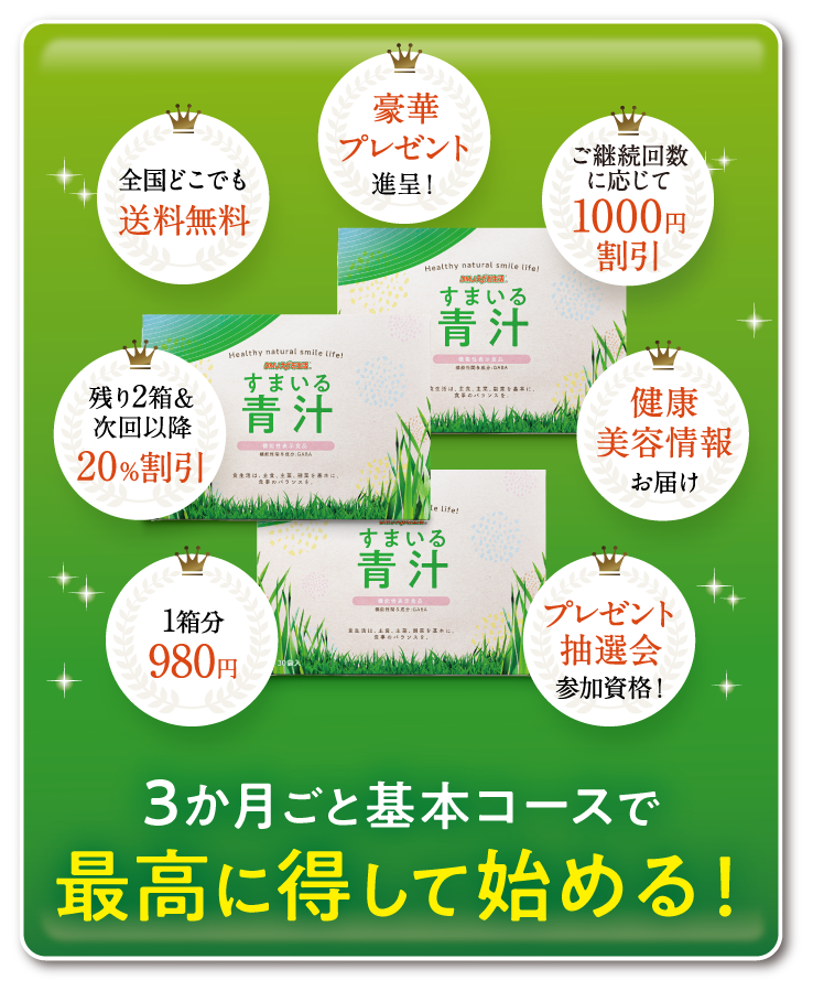 3か月ごと基本コースで最高に得して始める