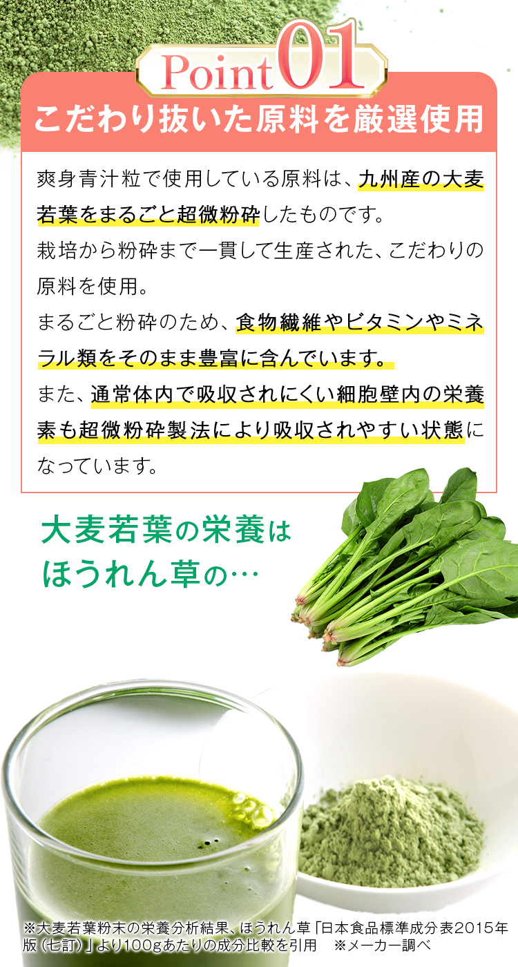 こだわり抜いた原料を厳選使用