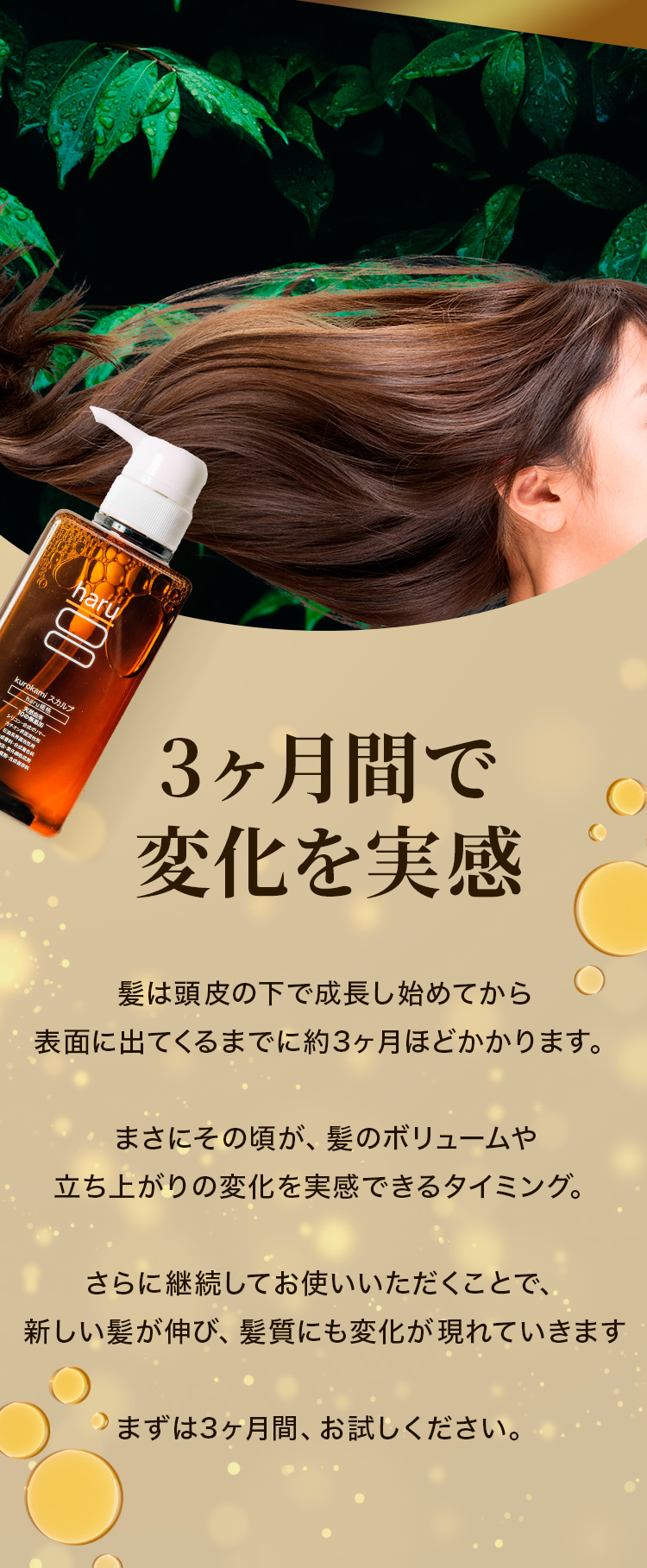 3ヶ月間で変化を実感