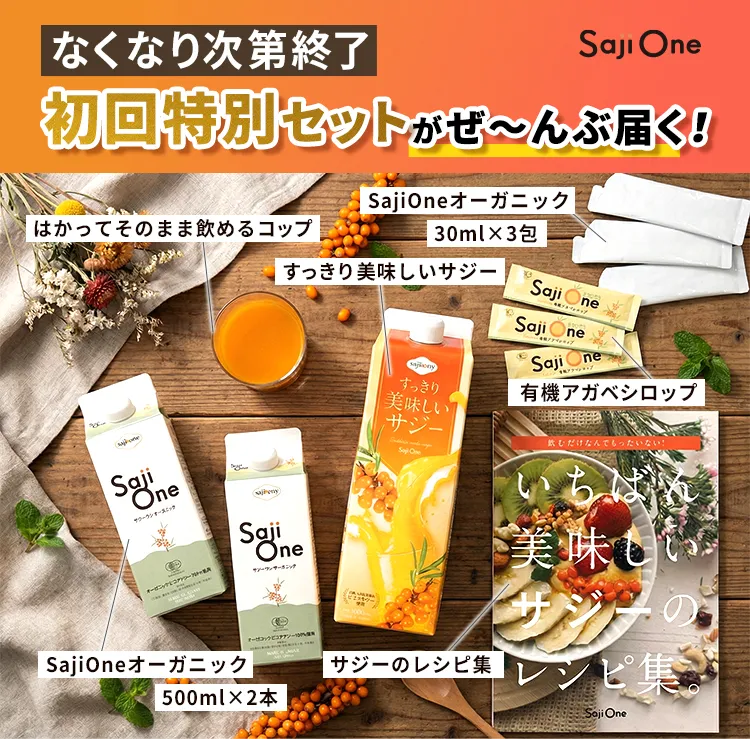 SajiOne初回特別セットがぜ~んぶ届く!