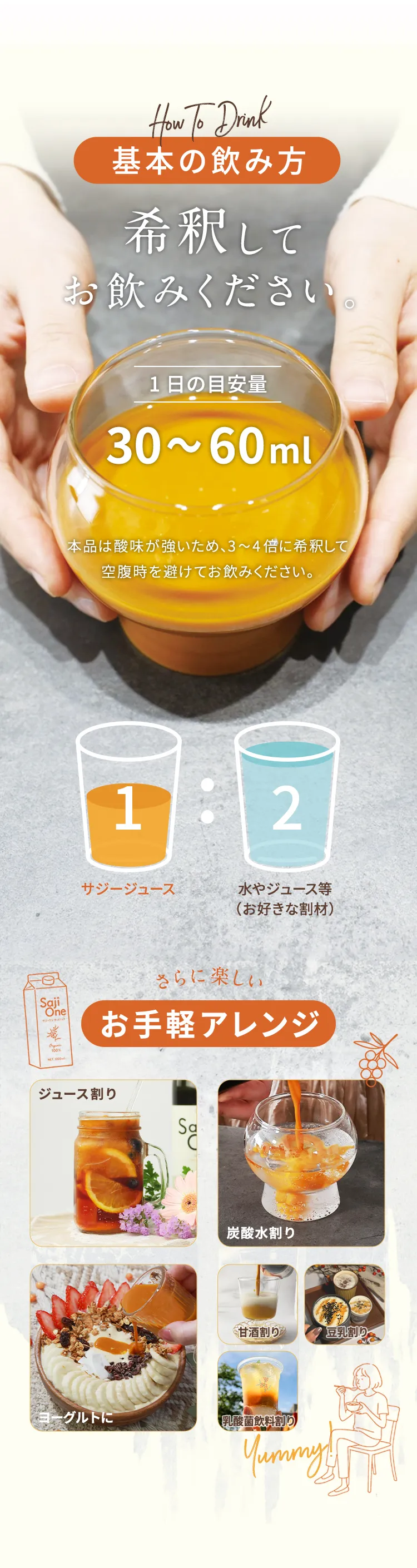 SajiOneオーガニックのみかた