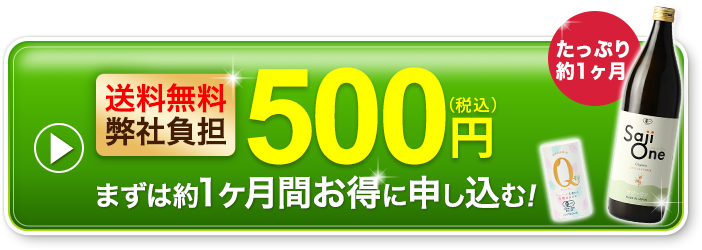 たっぷり1ヶ月分試せるサジージュースSajiOneオーガニックを今すぐ申し込む