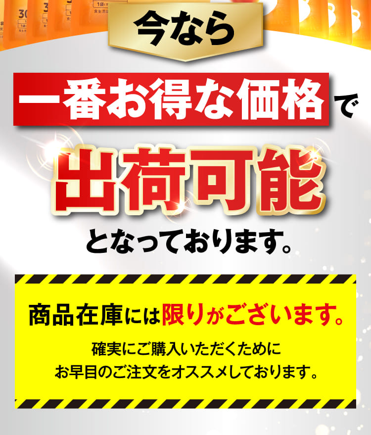今なら一番お得な価格で出荷可能となっております。