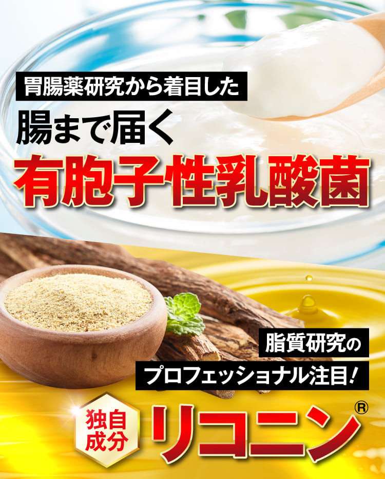 胃腸薬研究から着目した腸まで届く有胞子性乳酸菌 脂質研究のプロフェッショナル注目！独自成分リコニン