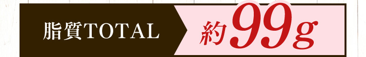 脂質TOTAL 約99ｇ